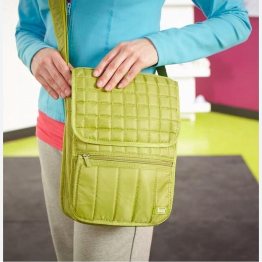 Lug Moped crossbody bag‎ RFID puffer bag green medium